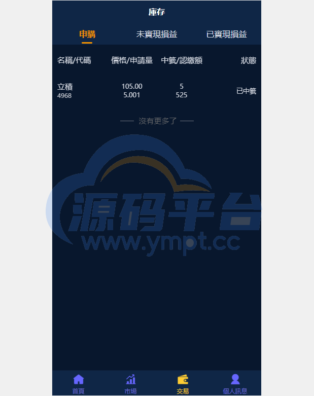 图片[6]-二开版台湾股票系统/申购折扣交易系统/股票配资源码 - 源码平台网-源码平台网