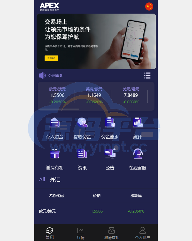 图片[1]-新UI多语言微盘外汇系统/时间盘微盘源码 - 源码平台网-源码平台网