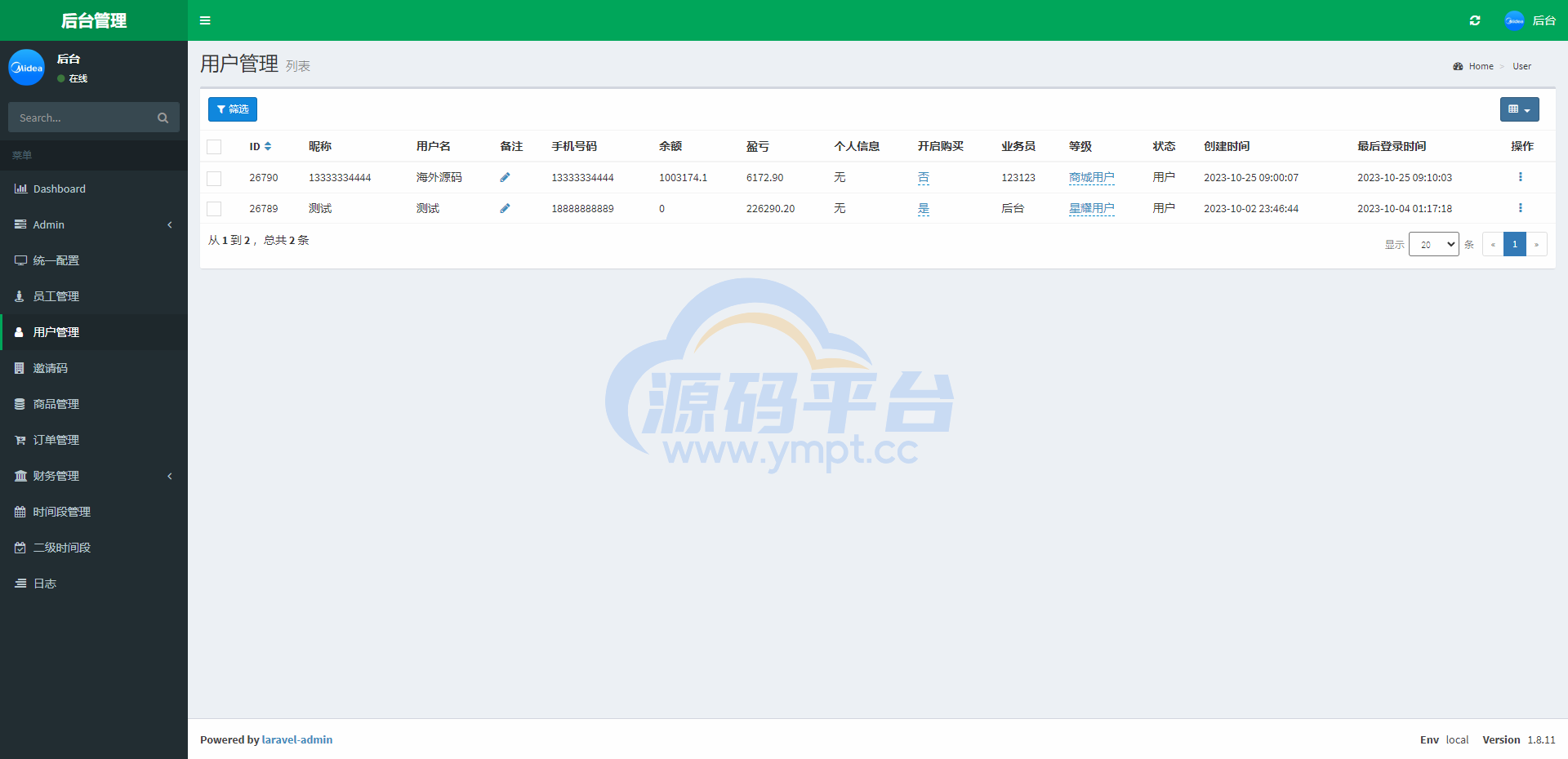 图片[14]-二开版美的优惠卷投资系统/奢饰品投资返利/代理后台 - 源码平台网-源码平台网
