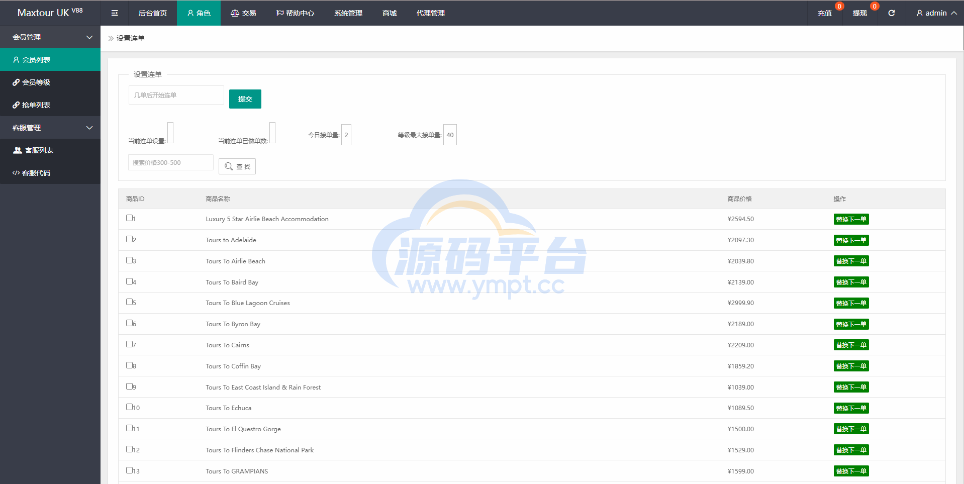 图片[13]-运营版海外抢单刷单系统/旅游版刷单/订单自动匹配系统 - 源码平台网-源码平台网
