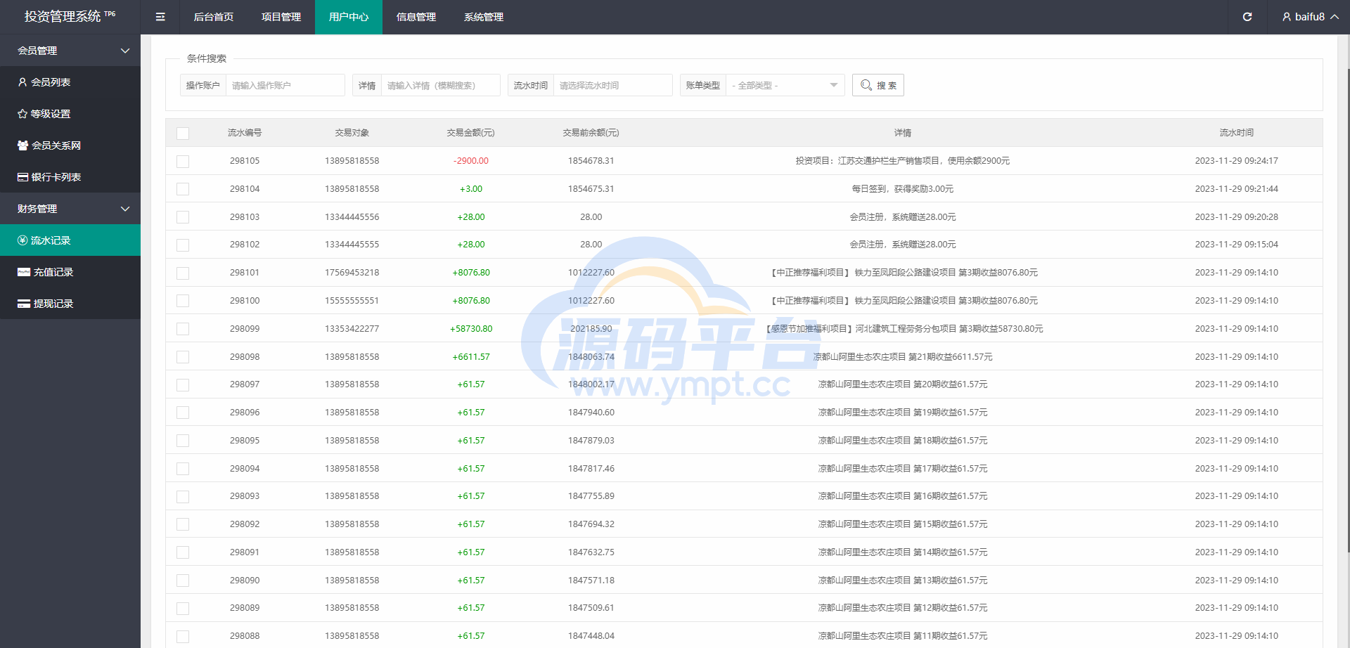 图片[19]-项目投资理财系统/投资众筹系统/分红返利 - 源码平台网-源码平台网