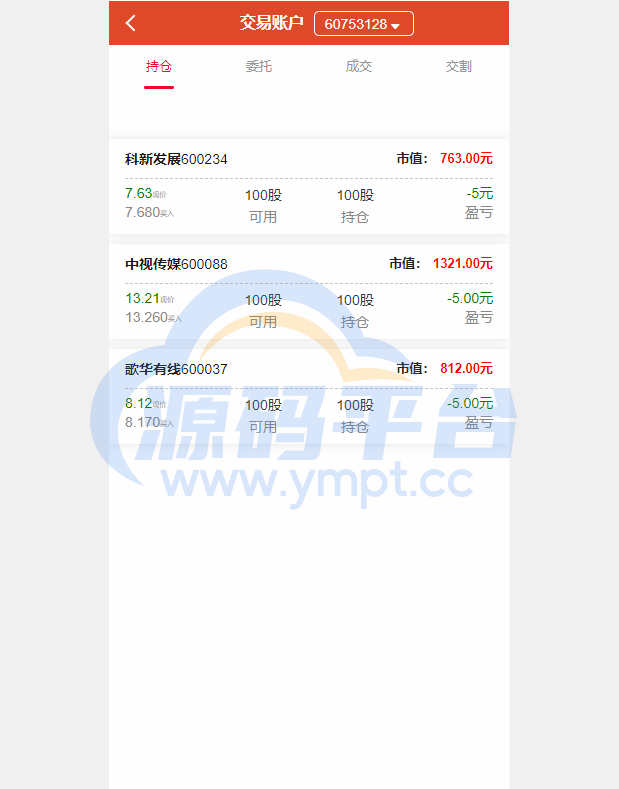 图片[4]-uinapp版股票交易系统/股票配资策略系统/K线图完美 - 源码平台网-源码平台网