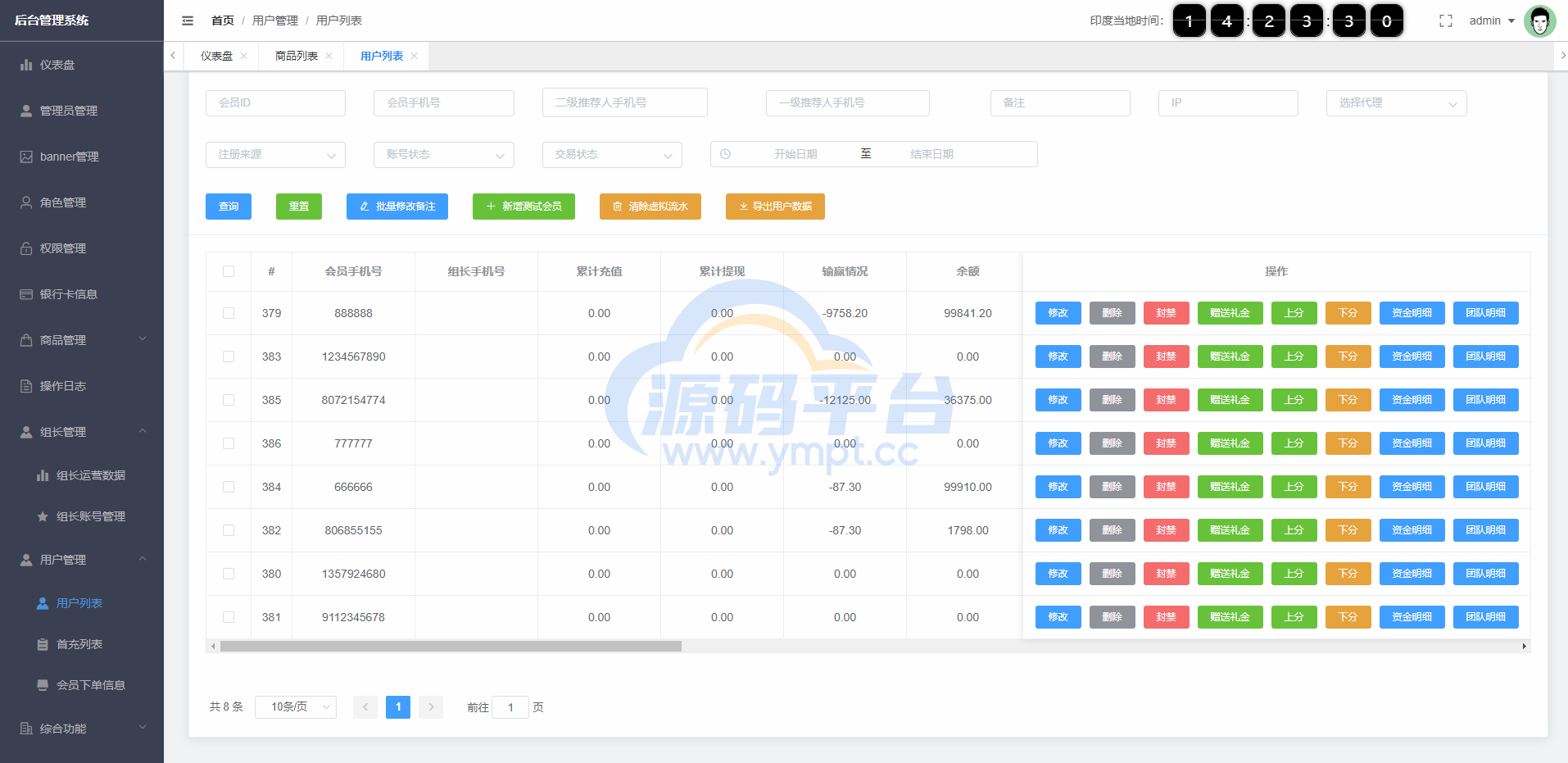 图片[12]-多语言印度红绿灯系统/多级分销裂变/前端uinapp/后端vue - 源码平台网-源码平台网