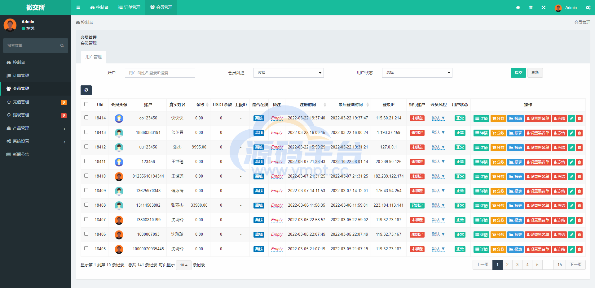 图片[17]-全新K线正常/fastadmin框架双语言外汇系统/微盘系统仿交易所/USDT支付 - 源码平台网-源码平台网