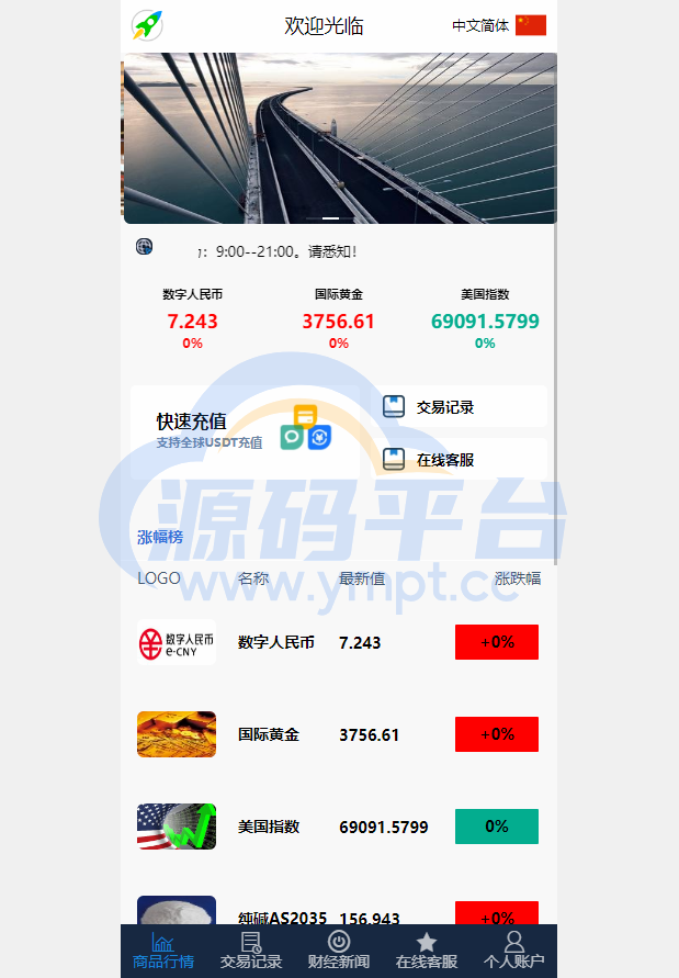 图片[1]-证券微交易系统/期货微盘源码/时间盘投资理财 - 源码平台网-源码平台网