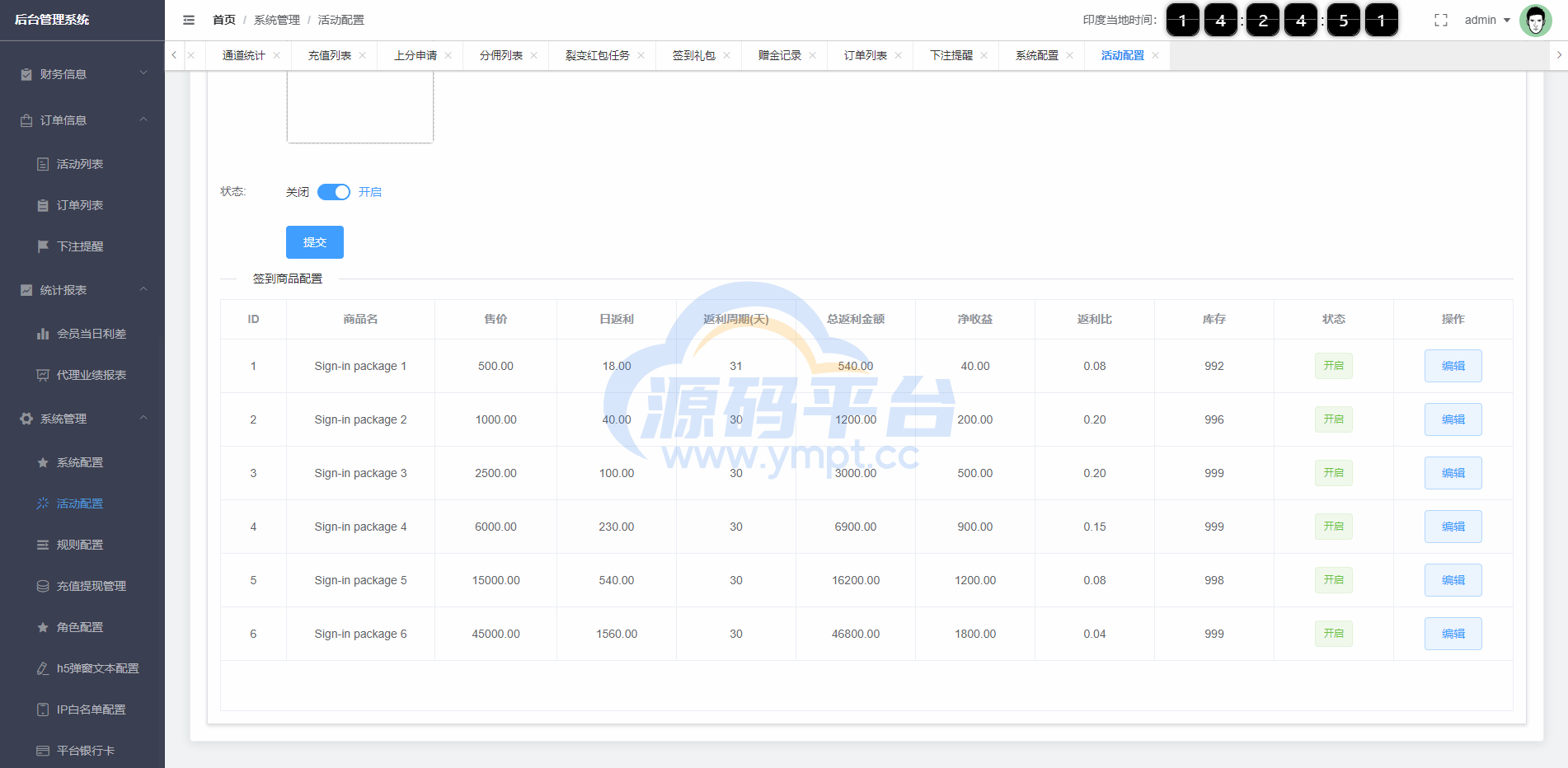 图片[15]-多语言印度红绿灯系统/多级分销裂变/前端uinapp/后端vue - 源码平台网-源码平台网
