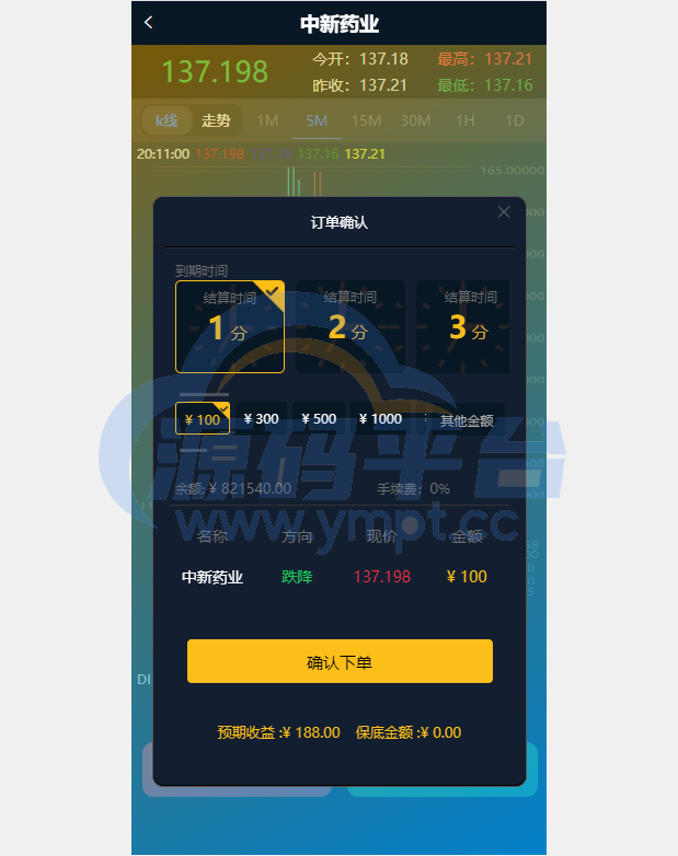 图片[4]-医药投资微交易系统/微盘时间盘源码/投资理财源码 - 源码平台网-源码平台网