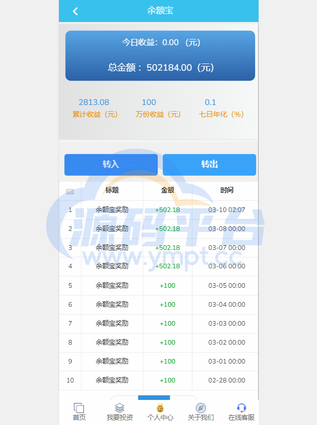 图片[4]-影视投资系统/理财众筹系统/余额宝分红/积分商城 - 源码平台网-源码平台网