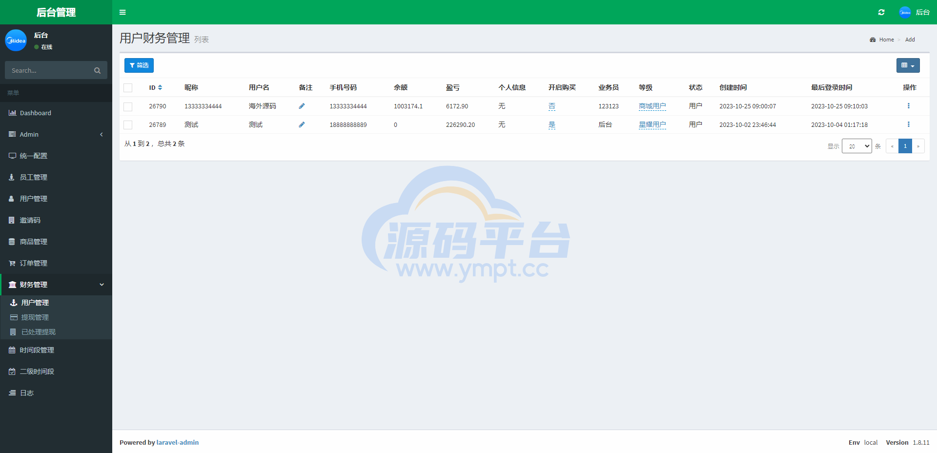 图片[11]-二开版美的优惠卷投资系统/奢饰品投资返利/代理后台 - 源码平台网-源码平台网