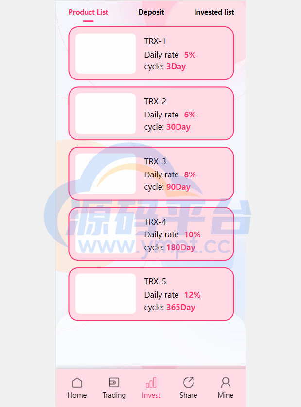 图片[4]-多语言trx/usdt钱包理财/区块链算力矿池/Difi流动性TRX理财分红 - 源码平台网-源码平台网