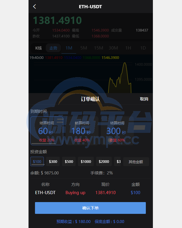 图片[2]-新版多语言微交易系统/虚拟币交易/秒合约微盘/时间盘源码 - 源码平台网-源码平台网