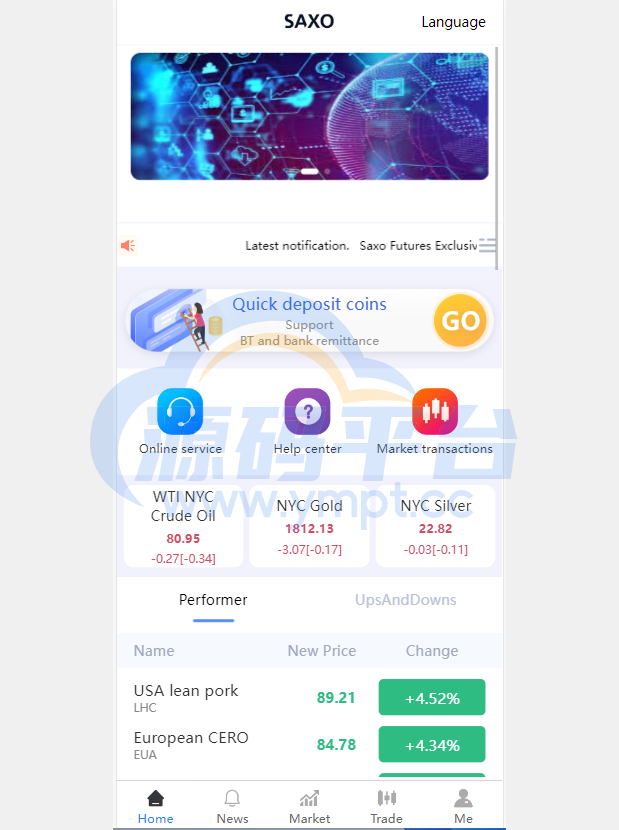 图片[1]-多语言微交易系统/微盘伪交易所/前端vue - 源码平台网-源码平台网