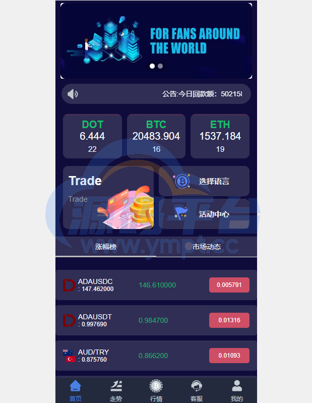 图片[1]-全新UI微盘系统/区块链微交易源码/秒合约虚拟币交易 - 源码平台网-源码平台网