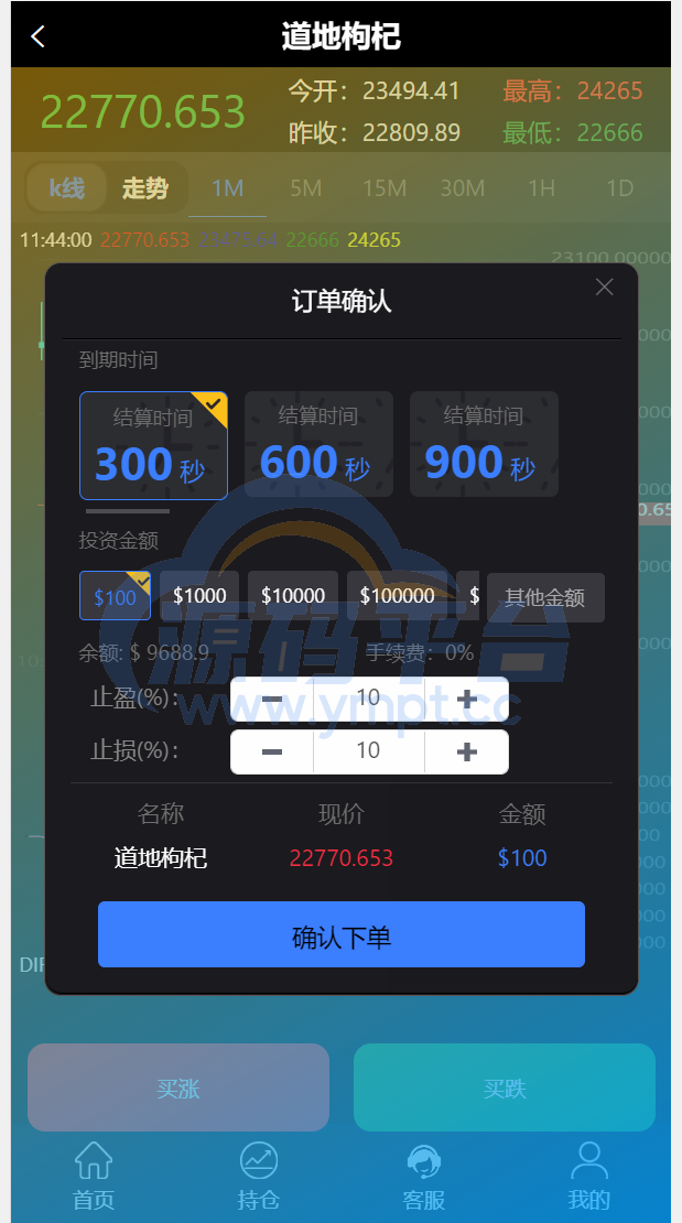 图片[5]-完美版三语言微交易系统/微盘源码/K线正常/投资理财源码 - 源码平台网-源码平台网
