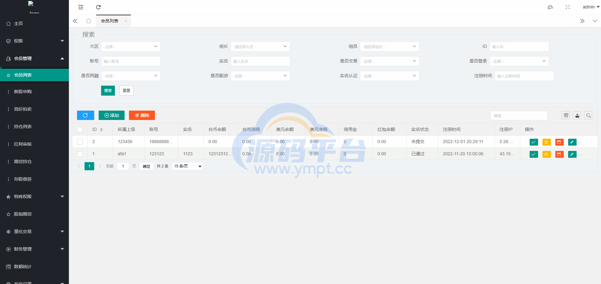 图片[19]-新版台湾股票系统/股票配资源码/申购折扣交易系统 - 源码平台网-源码平台网