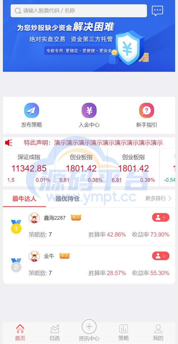 图片[1]-股票配资/策略系统/股票/配资/策略/K线命令齐全 - 源码平台网-源码平台网