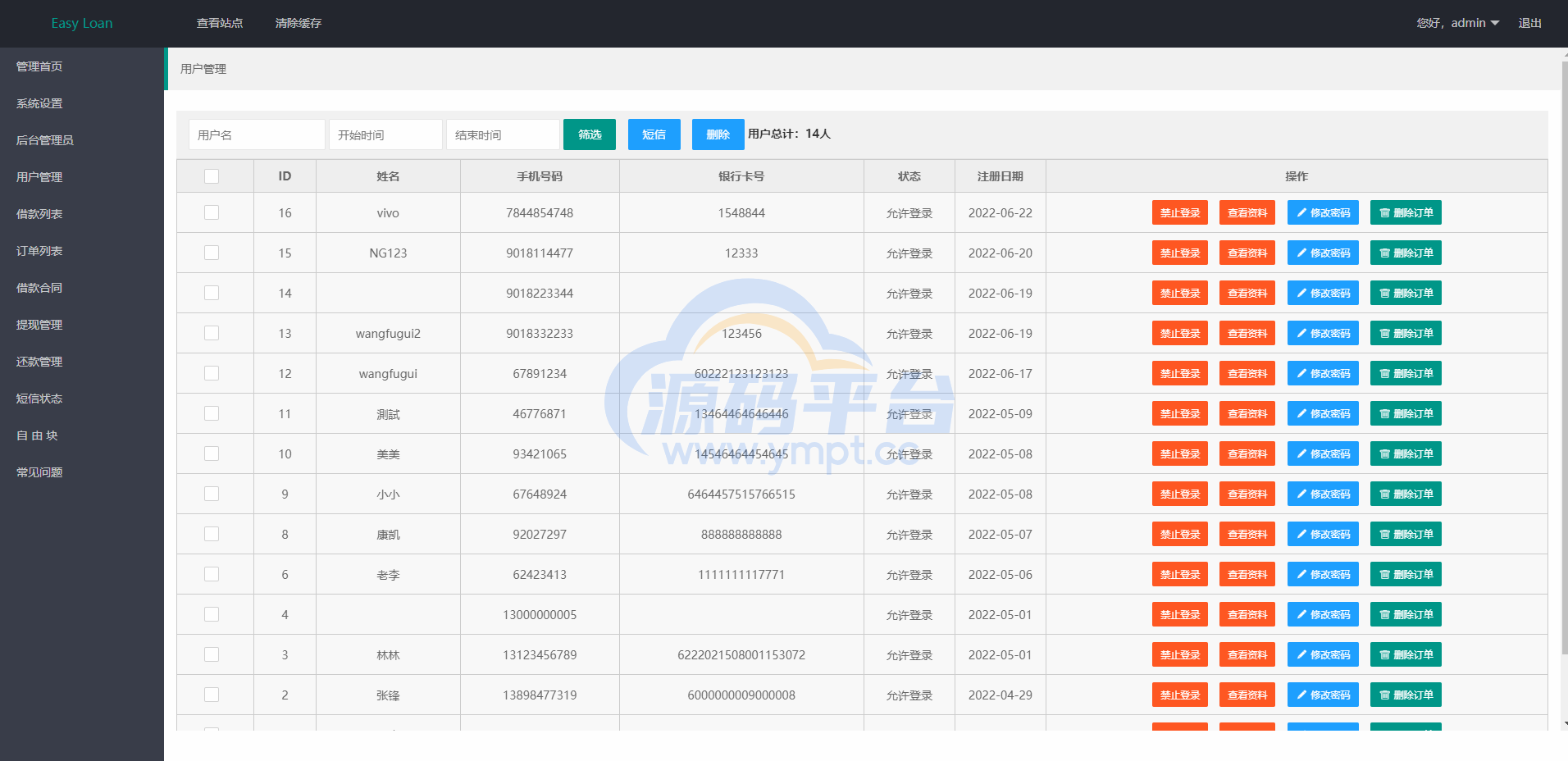 图片[11]-双语言小额贷款源码/套路贷系统/海外贷款系统 - 源码平台网-源码平台网