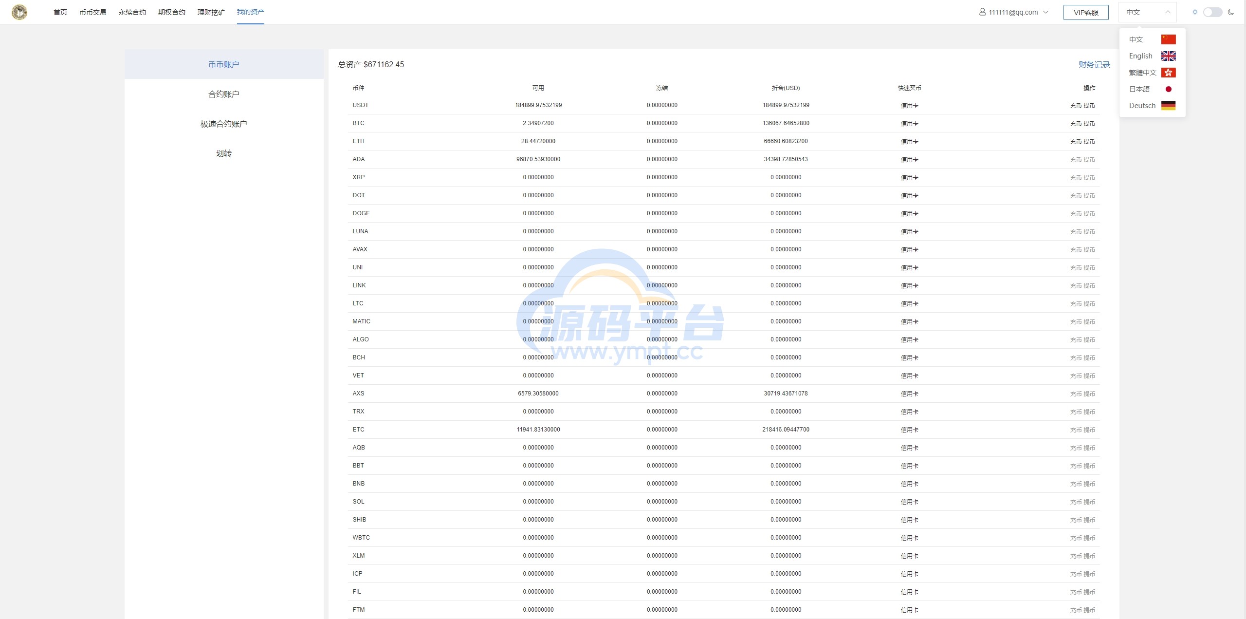 图片[23]-新版多语言交易所系统/虚拟币外汇交易/期权合约交易 - 源码平台-源码平台