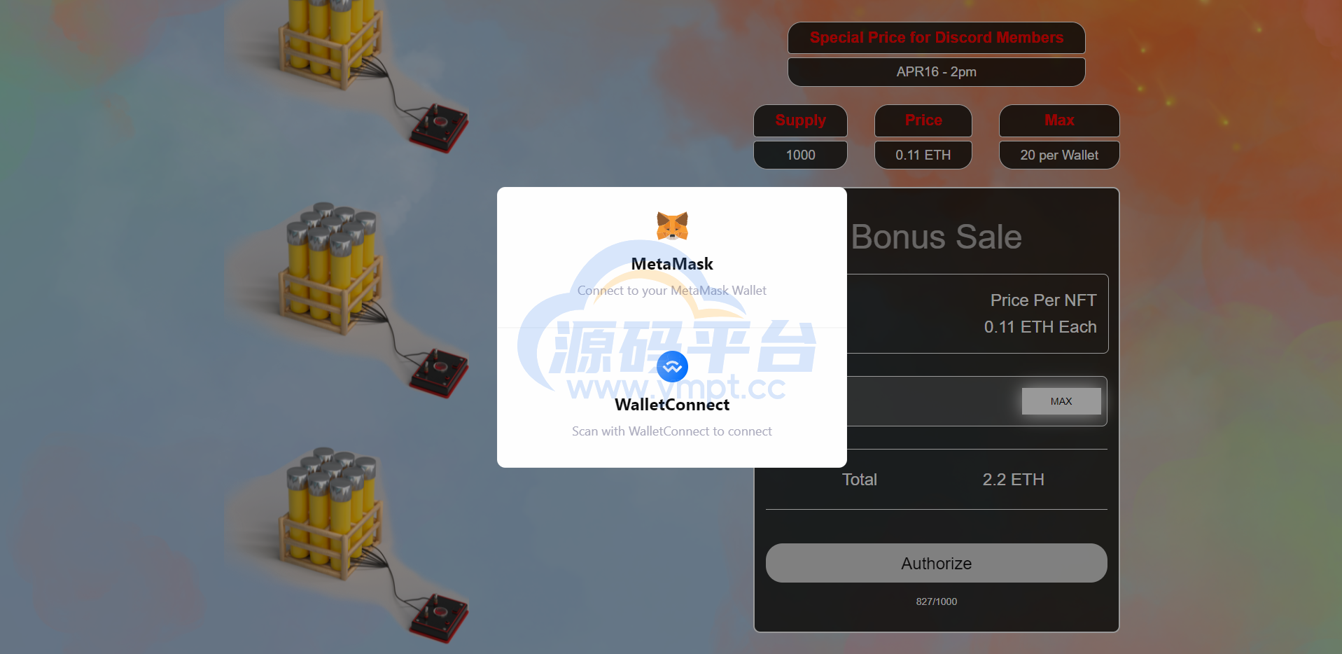 图片[3]-2022dapp区块链NFT铸造自适应单页 可链接小狐狸 TP im钱包 web3 react源码 - 源码平台-源码平台