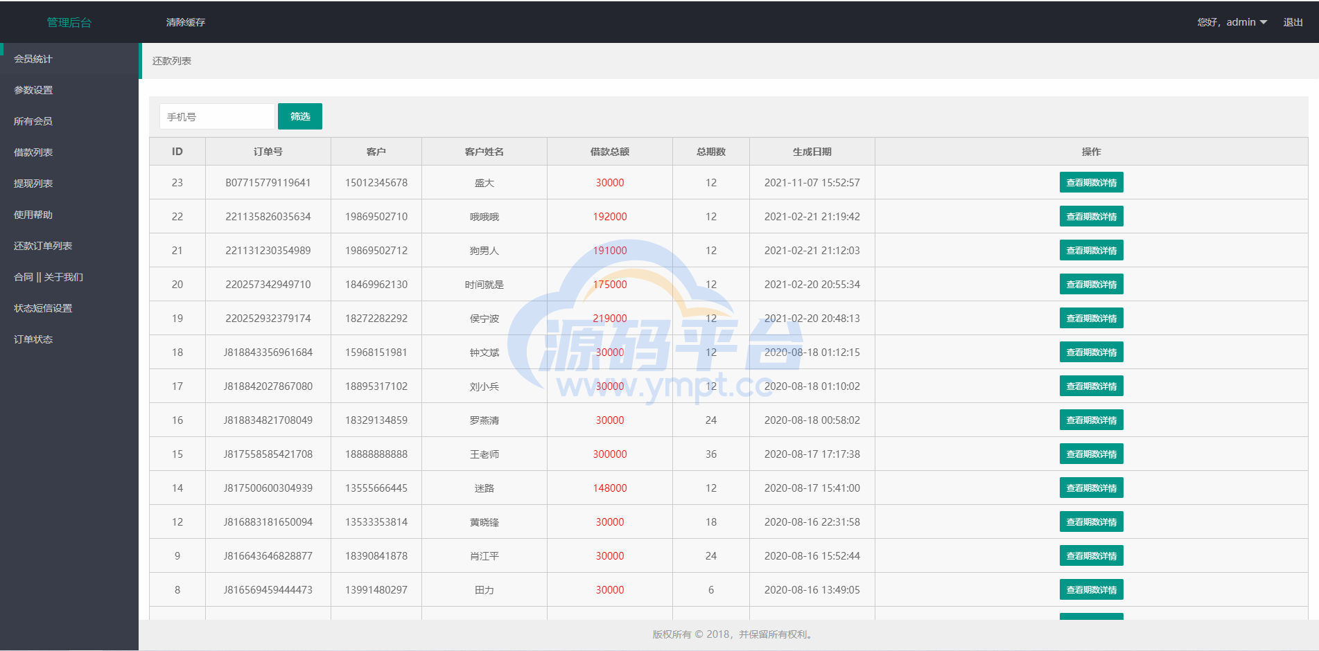 图片[11]-经典网贷系统/合同贷款源码/贷款平台 - 源码平台-源码平台