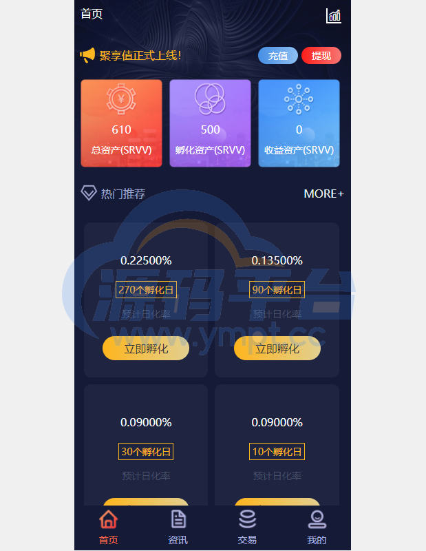 图片[1]-区块链理财/虚拟币养成/算力节点可调节 - 源码平台-源码平台