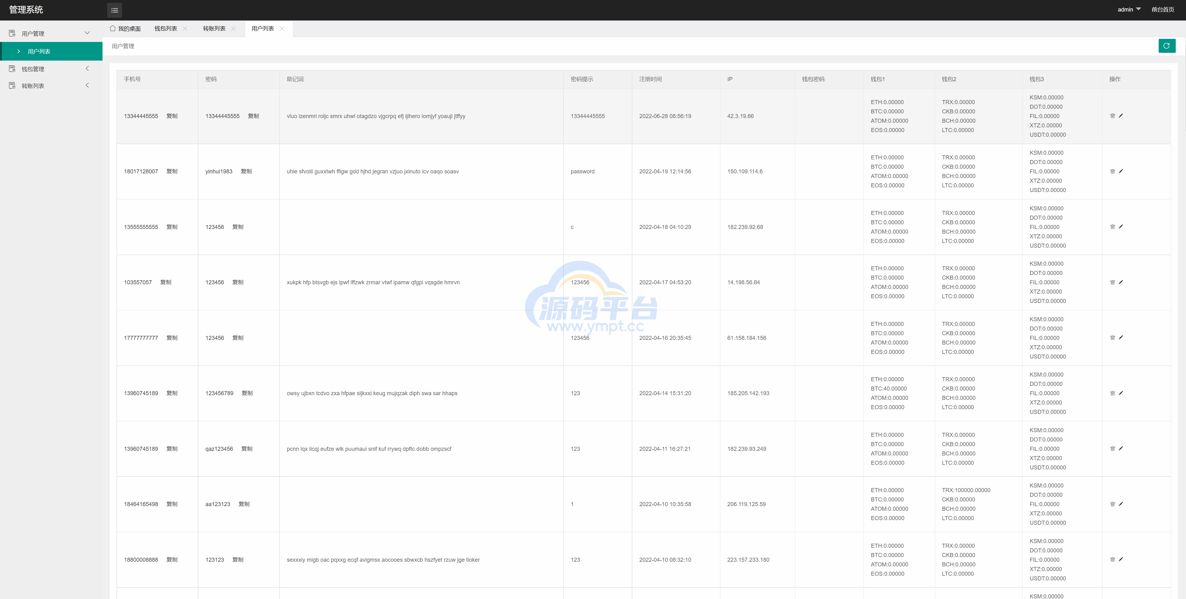 图片[13]-全新高仿imtoken钱包/假钱包盗U系统/助记词转导入/前端html - 源码平台-源码平台