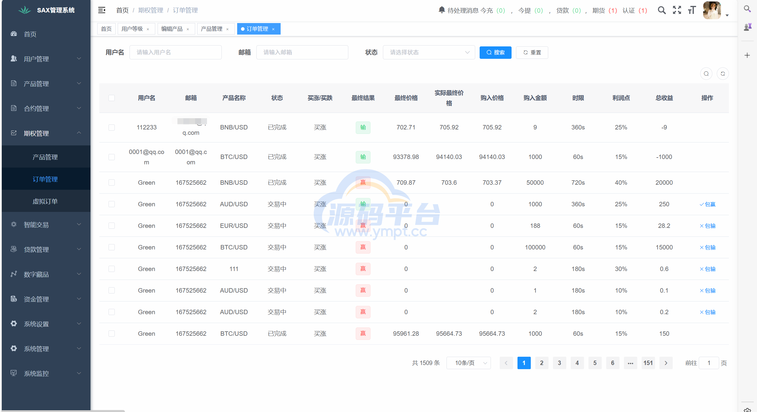 图片[18]-多语言新版本UI 欧美风格币盘外汇/虚拟币/股票/取货/贵金属/合约/期权/nft/只能交易H5 PC自适应（后端Java 前端VUE，全开源可二开） - 源码平台-源码平台