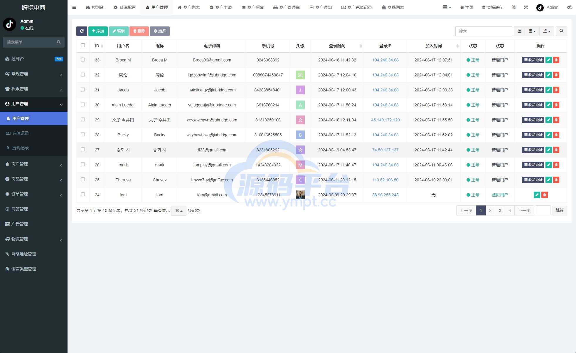 图片[18]-新版Tiktok跨境商城系统/多语言tiktok商城/内置客服/内嵌tiktok - 源码平台-源码平台