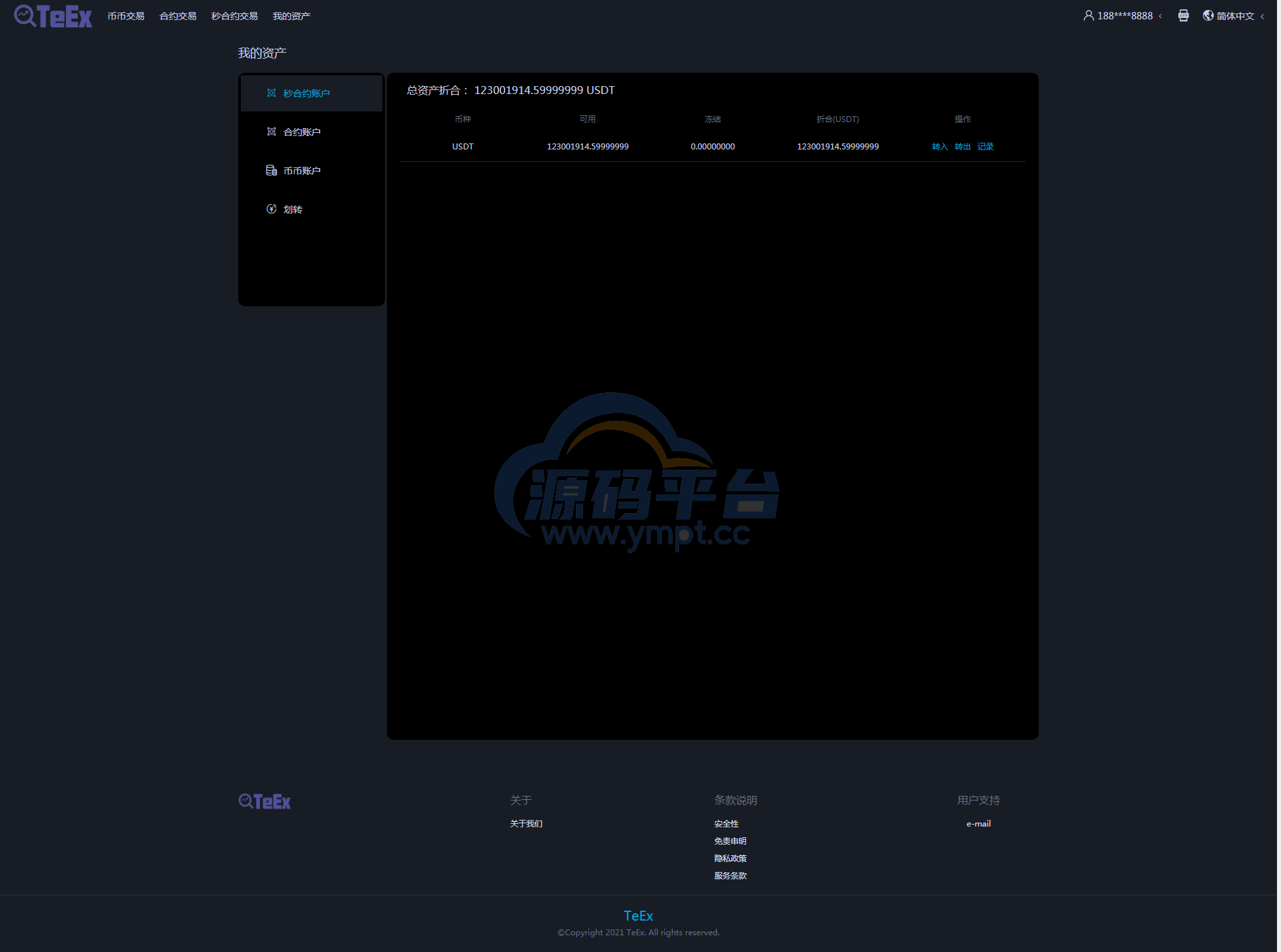 图片[17]-TeEx多语言交易所/USDT秒合约/杠杆/C2C法币交易/vue前端全开源 - 源码平台-源码平台