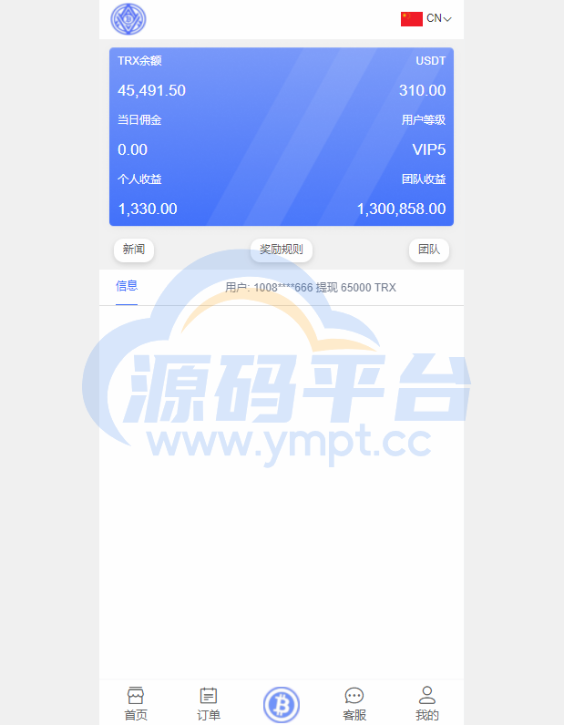 图片[1]-海外版TRX波场币投资系统/usdt理财系统/TRX投资系统 - 源码平台-源码平台