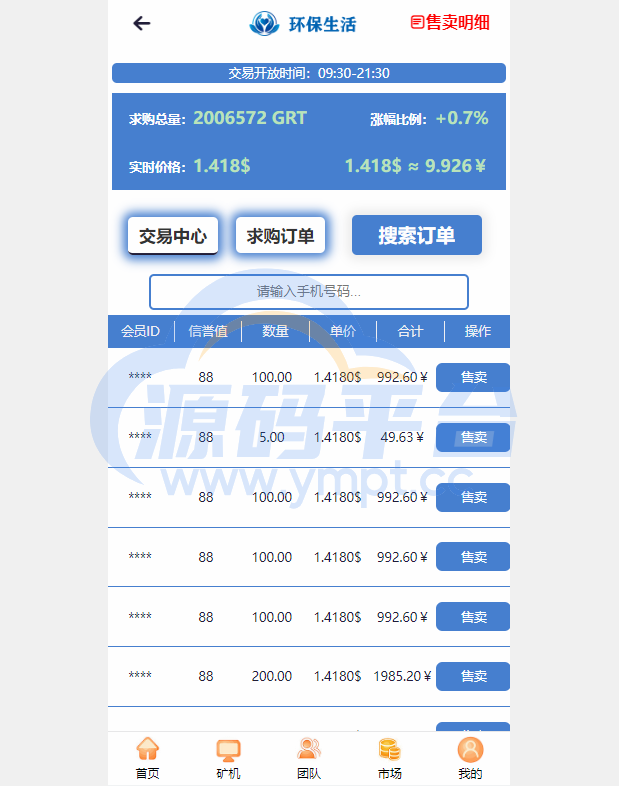 图片[2]-虚拟币矿机系统/区块链源码/云矿机算力/GRT矿机源码/坏保生活 - 源码平台-源码平台