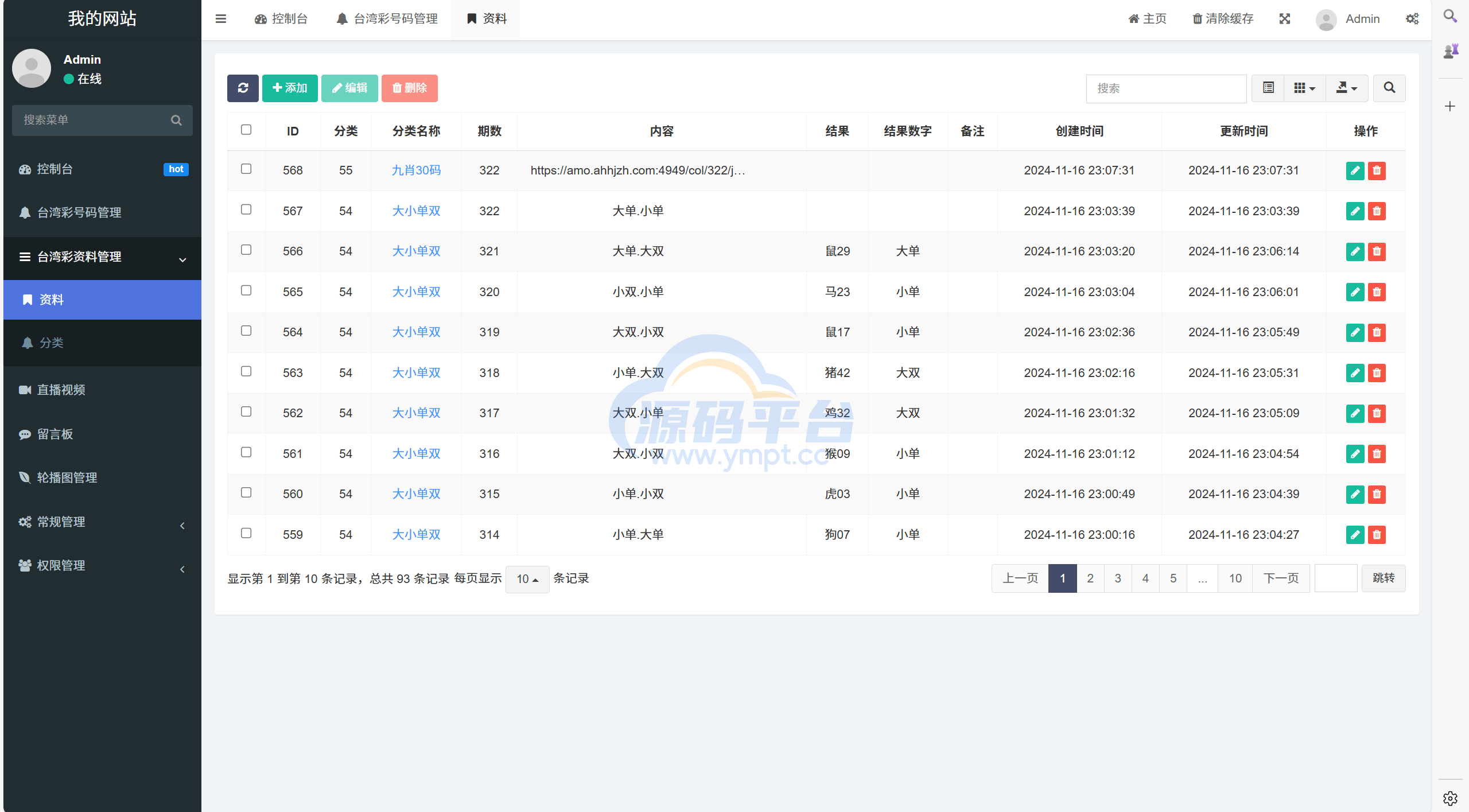 图片[11]-运营版六合彩开奖网/uniapp全开源/心水资料/采集正常/视频开奖/带留言板功能 - 源码平台-源码平台