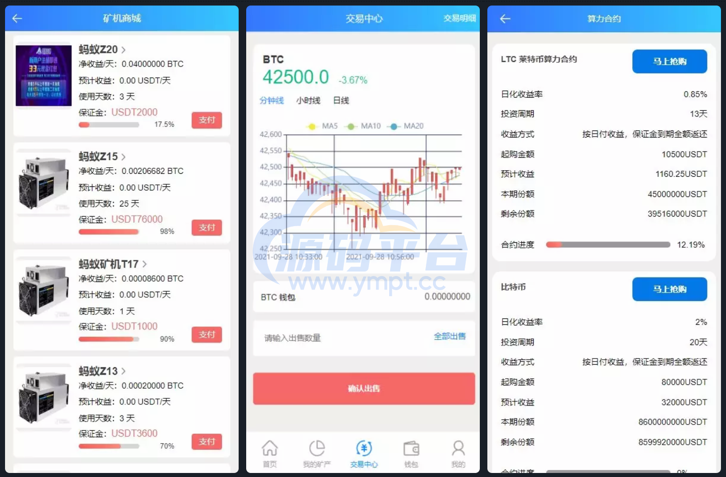图片[3]-全新二开BTC矿机/算力合约/多语言云矿机区块链系统 - 源码平台-源码平台