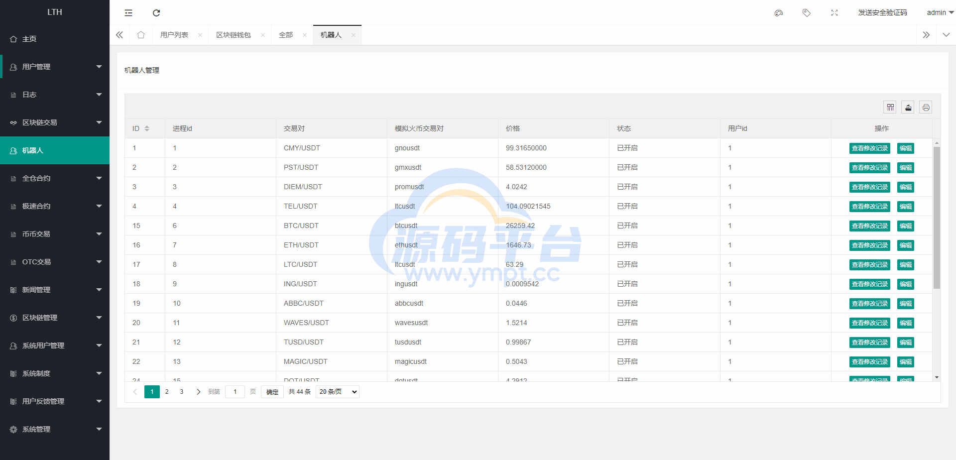 图片[14]-海外交易所系统/币币交易/合约交易所/全开源 - 源码平台-源码平台