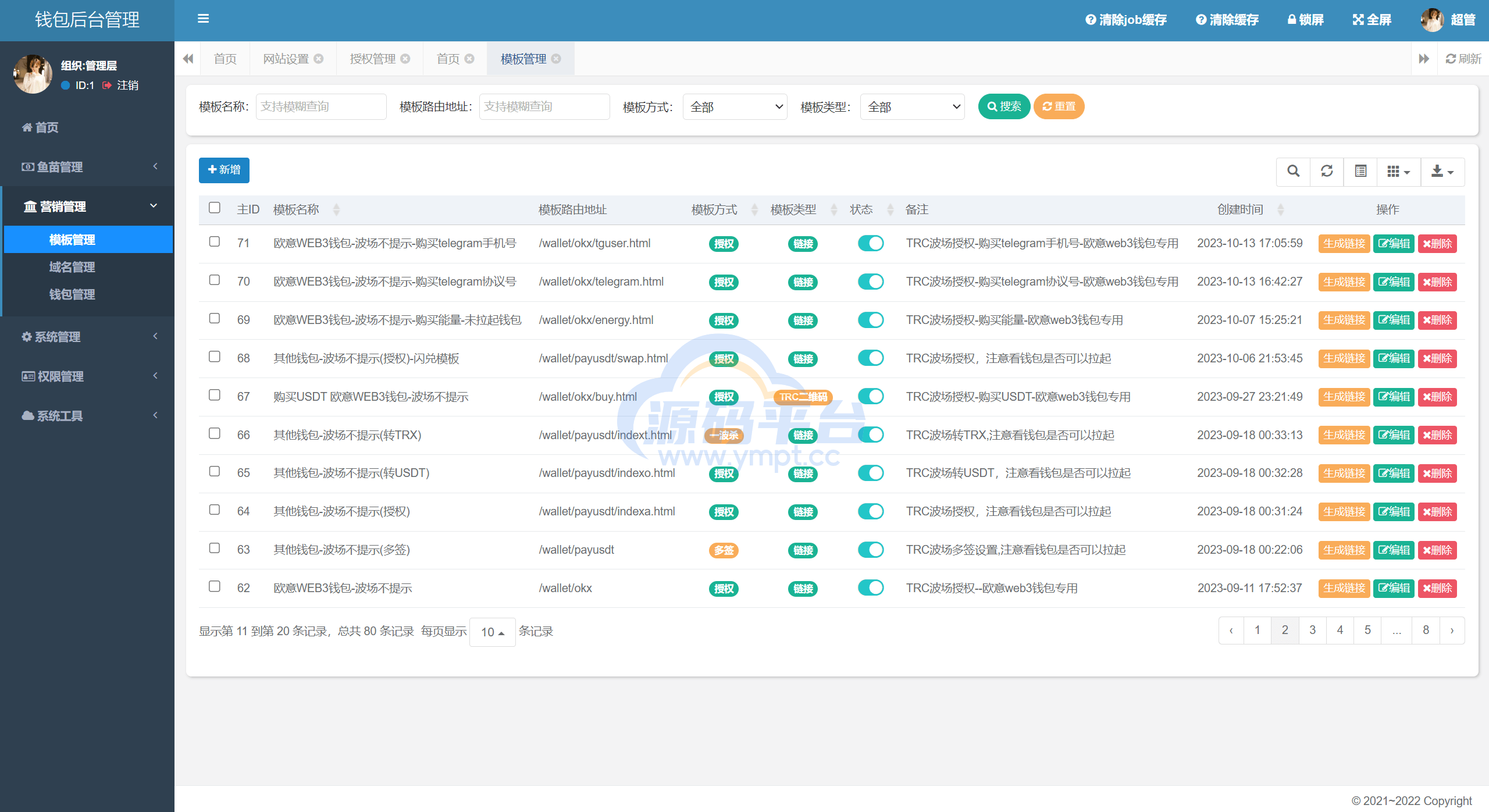 图片[4]-四链授权+多签盗U集合/带TG机器人通知/80套模板/内置IM假钱包 - 源码平台-源码平台