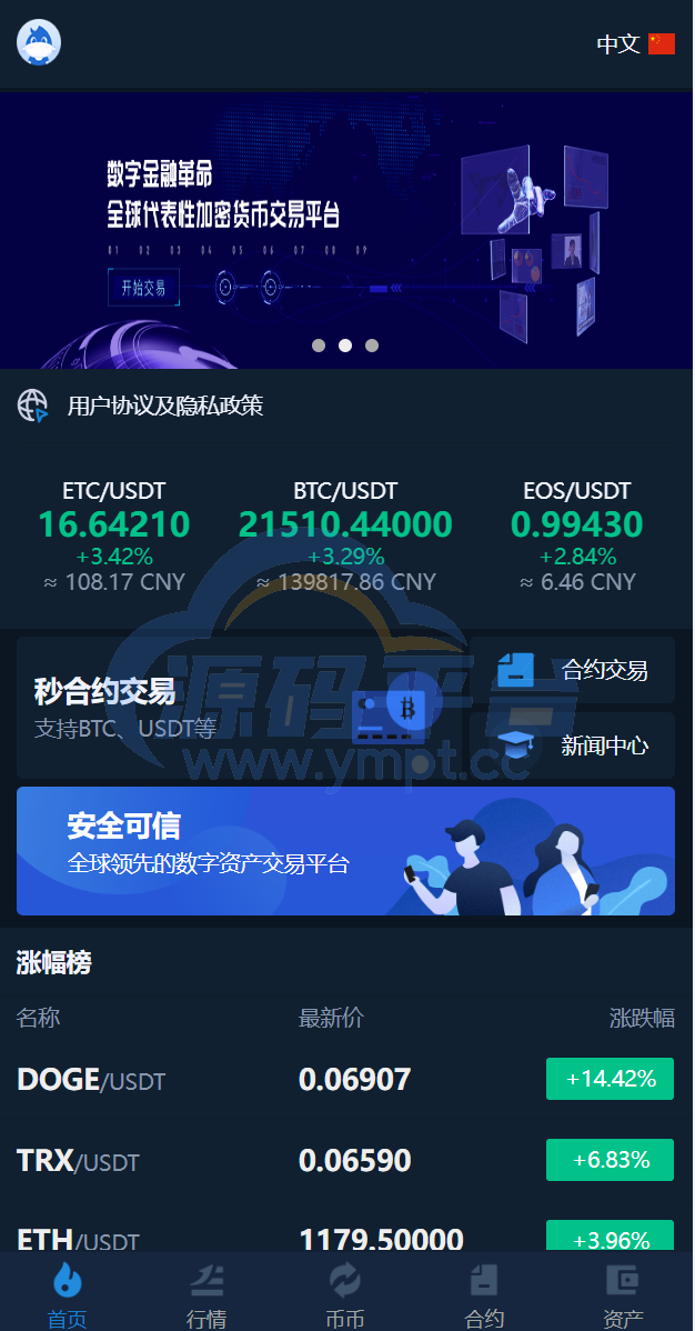 图片[3]-多语言交易所系统/币币交易/秒合约交易所/PC端VUE/手机端uniapp - 源码平台-源码平台