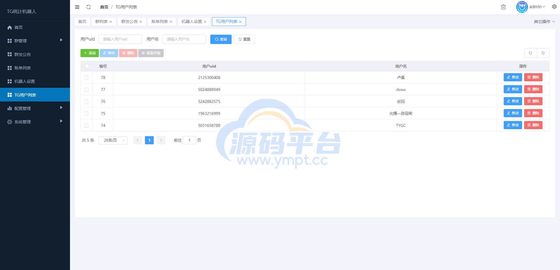 图片[7]-新版TG统计机器人/Telegram记账机器人/自动记账 - 源码平台-源码平台
