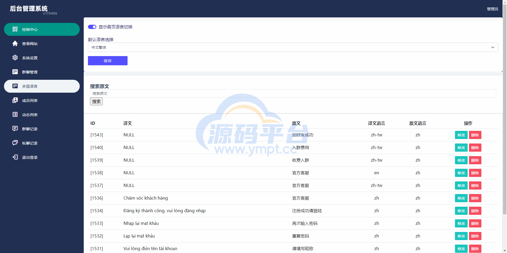图片[11]-海外多语言H5聊天室/即时通讯/H5聊天室源码/在线聊天 - 源码平台-源码平台