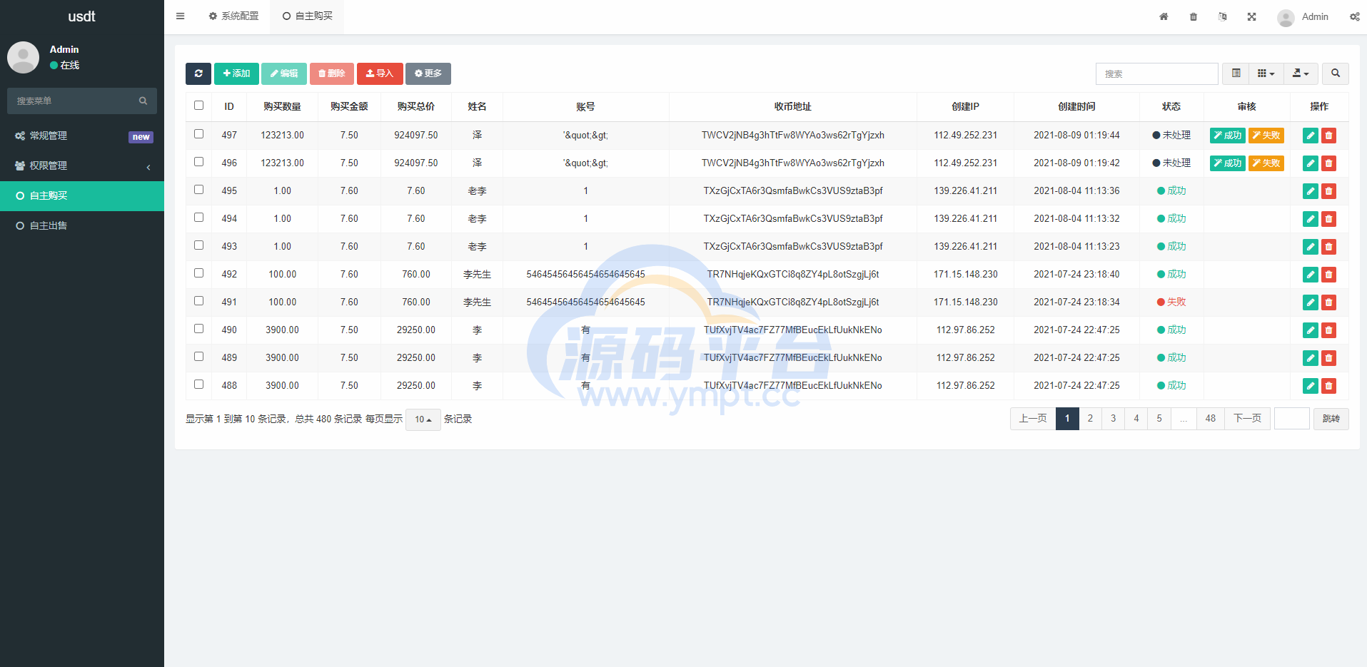 图片[3]-区块链交易系统，USDT买卖，平台OTC单页建议出售购买系统 - 源码平台-源码平台