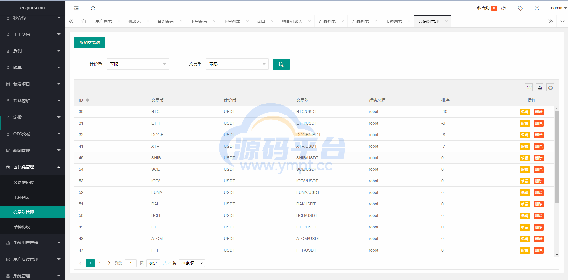 图片[18]-多语言交易所系统/币币交易/合约秒合约交易所/质押挖矿 - 源码平台-源码平台
