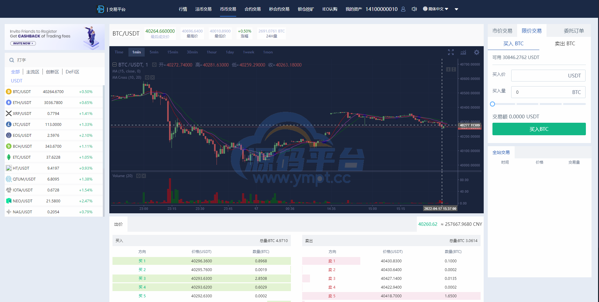 图片[11]-秒合约多语言交易所/锁仓挖矿/IEO认购/币币交易/法币交易/杠杆交易 - 源码平台-源码平台