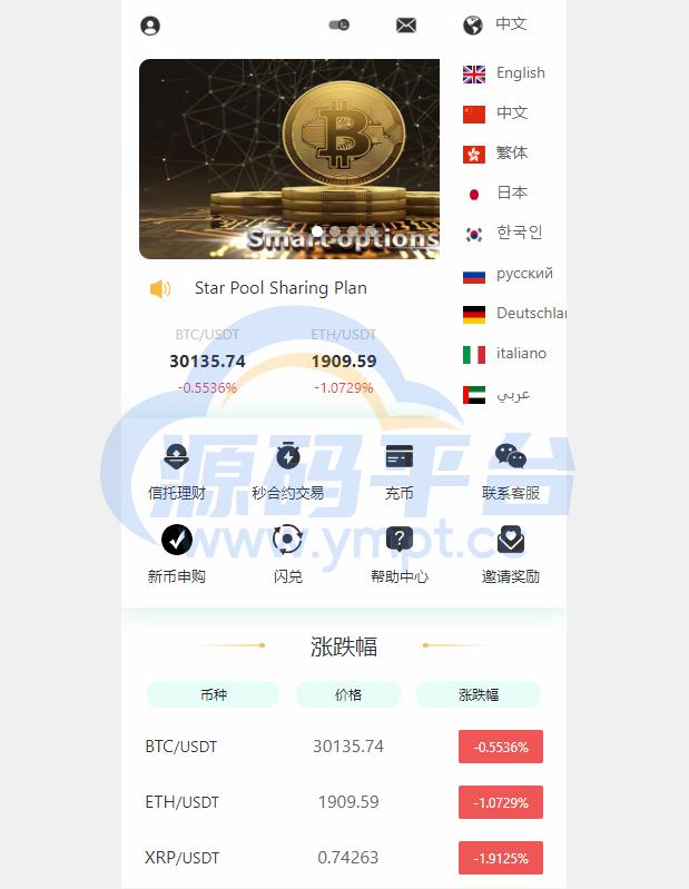 图片[2]-多语言交易所系统/秒合约交易/理财认购矿机闪兑贷款 - 源码平台-源码平台