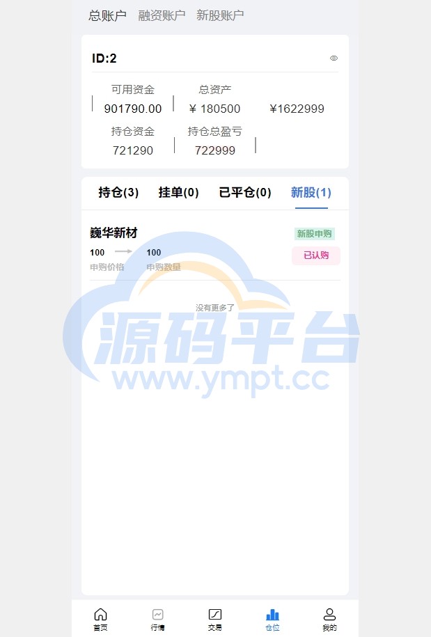 图片[8]-A股系统/Java股票系统/新股申购/大宗交易/股票交易系统 - 源码平台-源码平台