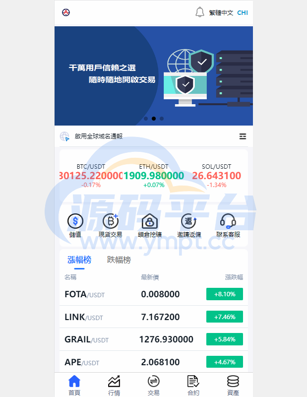 图片[1]-二开版交易所系统/秒合约交易所/锁仓挖矿/前端uinapp - 源码平台-源码平台