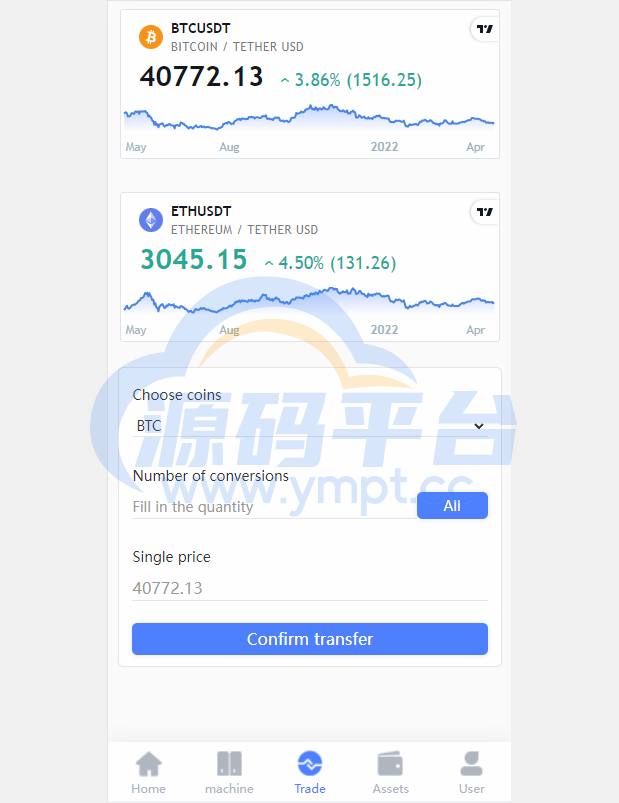 图片[3]-算力模式区块链云GECAPP/矿场/CBT矿池源码/usdt系统交易大厅 - 源码平台-源码平台