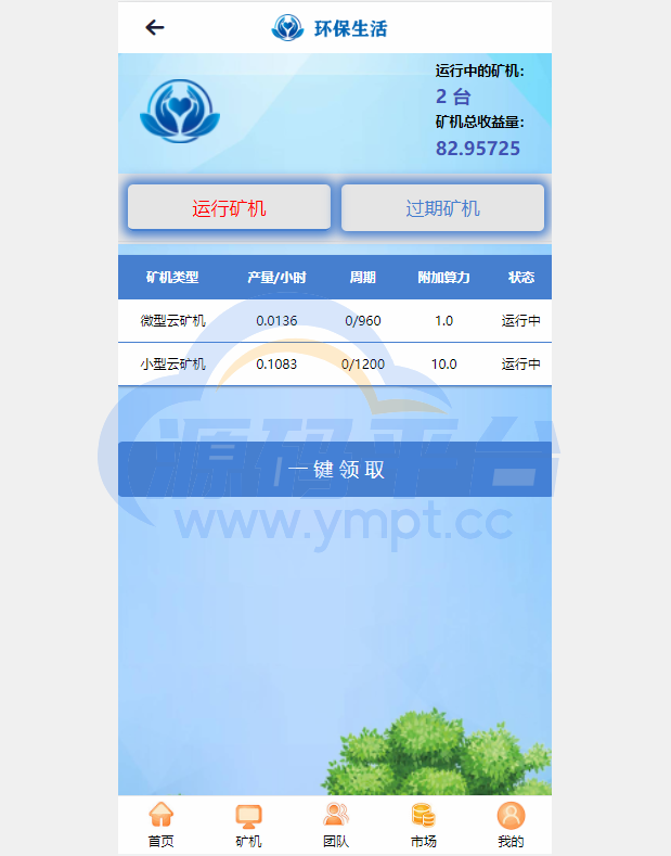 图片[1]-虚拟币矿机系统/区块链源码/云矿机算力/GRT矿机源码/坏保生活 - 源码平台-源码平台